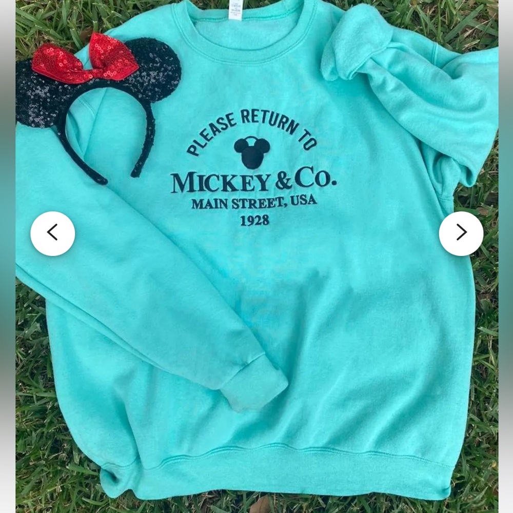 Tiffany blue Disney sweatshirt